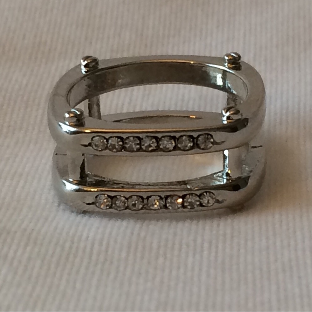 Donated. Sterling Silver Ring with CZ Stones